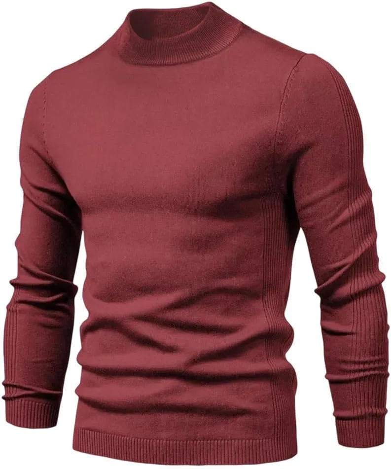 Мужской зимний толстый свитер с высоким воротником Slim Fit
Мужской зимний толстый свитер с высоким воротником Slim Fit