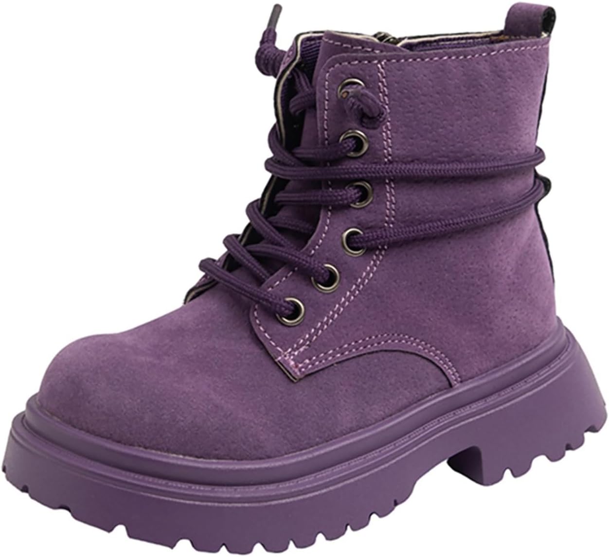 Детские ботинки на шнуровке с боковой молнией, замшевые, однотонные, с нескользящей подошвой, квадратный носок, для осени и зимы, теплые, мягкая рифленая подошва, для детей 2-12 лет Generic, #05 Purple
Детские ботинки на шнуровке с боковой молнией, замшевые, однотонные, с нескользящей подошвой, квадратный носок, для осени и зимы, теплые, мягкая рифленая подошва, для детей 2-12 лет Generic, #05 Purple