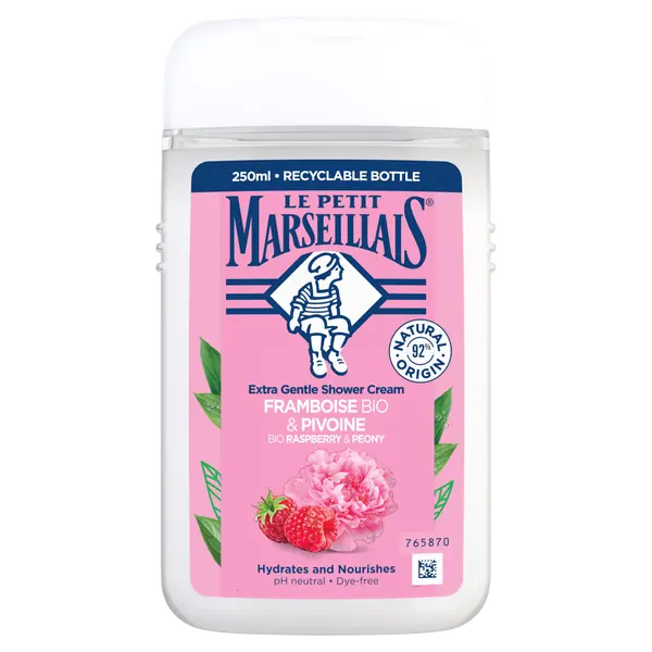 Кремовый гель для душа органическая малина и пион, 250 мл Le Petit Marseillais Raspberry&Peony
Кремовый гель для душа органическая малина и пион, 250 мл Le Petit Marseillais Raspberry&Peony