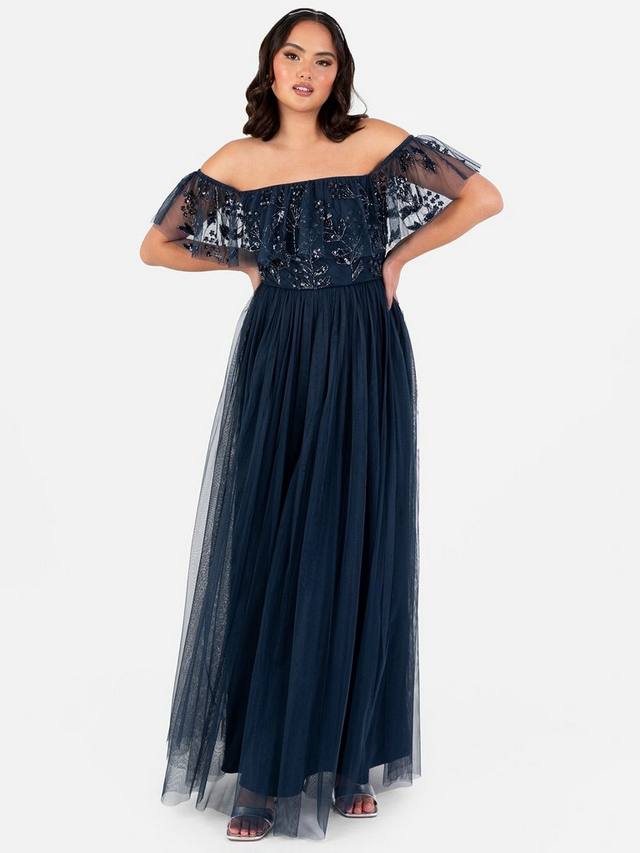 Макси-платье бордо Maya Deluxe, темно-синий
Макси-платье бордо Maya Deluxe, темно-синий