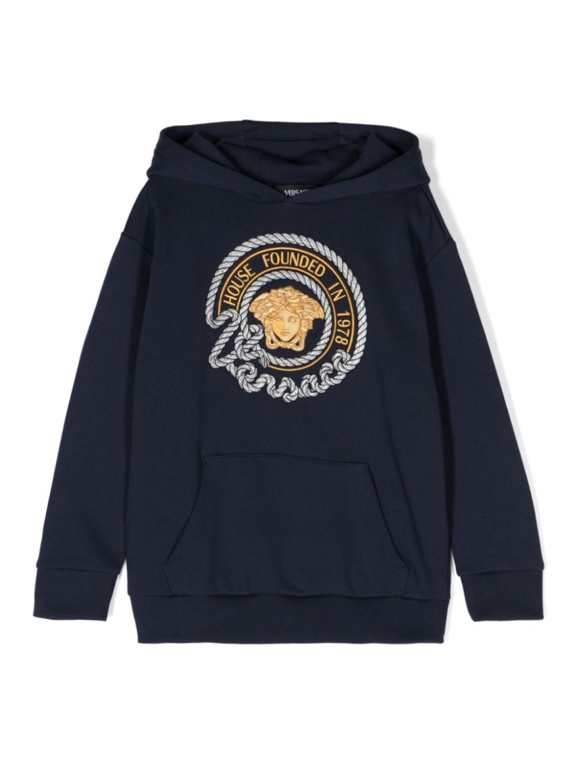 Versace Kids худи с вышивкой Medusa, синий
Versace Kids худи с вышивкой Medusa, синий