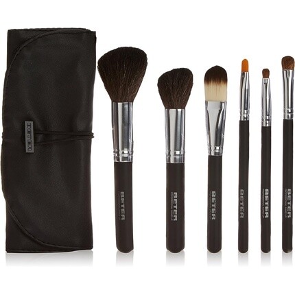 Профессиональный набор кистей для макияжа со складным футляром для макияжа лица и глаз — набор из 6 кистей, Beter
Профессиональный набор кистей для макияжа со складным футляром для макияжа лица и глаз — набор из 6 кистей, Beter