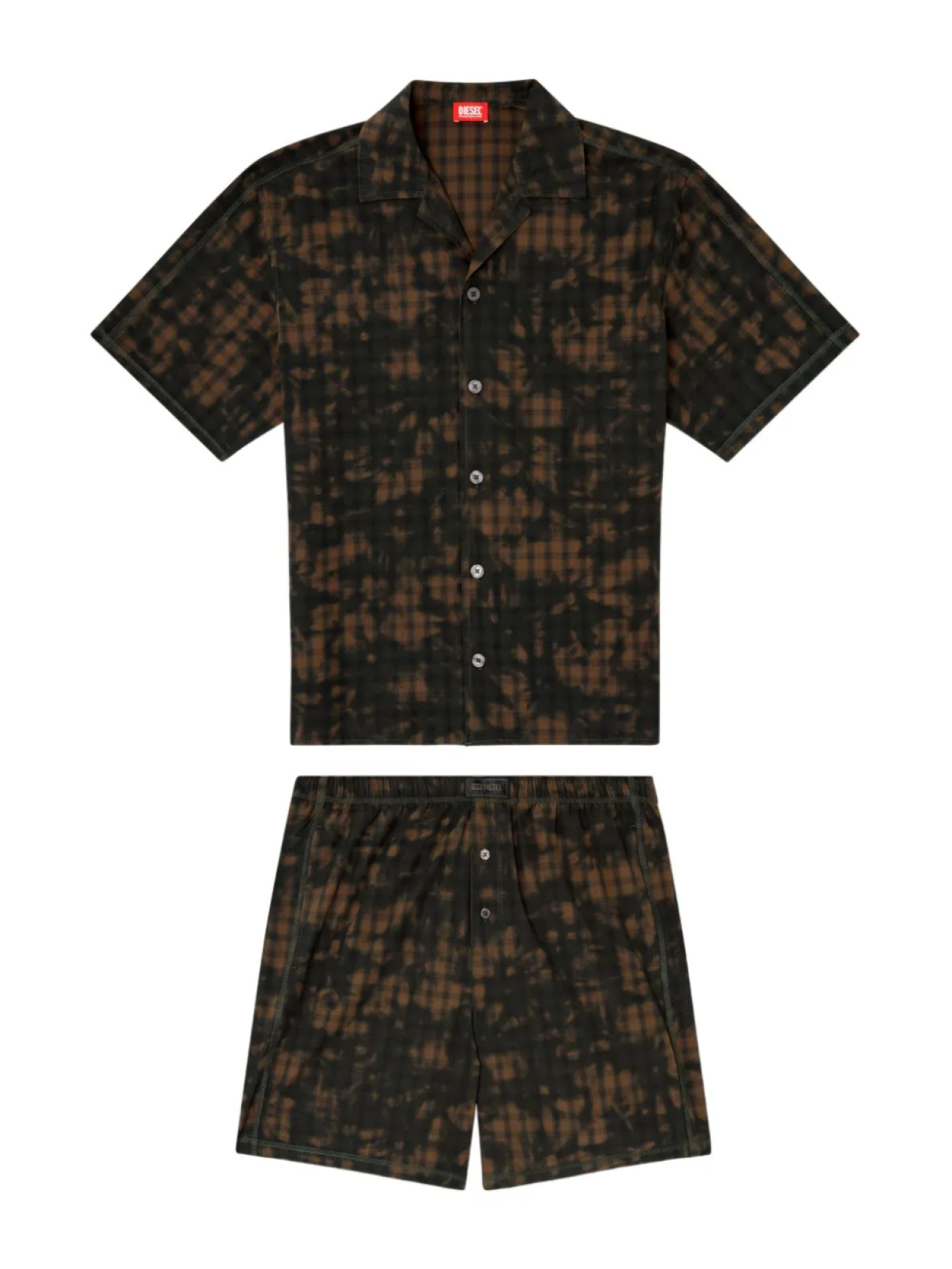 Пижамный комплект с узором Diesel Horien, зеленый
Пижамный комплект с узором Diesel Horien, зеленый