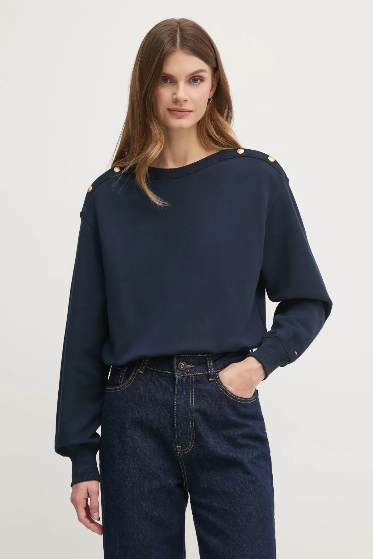 Хлопковая толстовка Tommy Hilfiger, темно-синий
Хлопковая толстовка Tommy Hilfiger, темно-синий