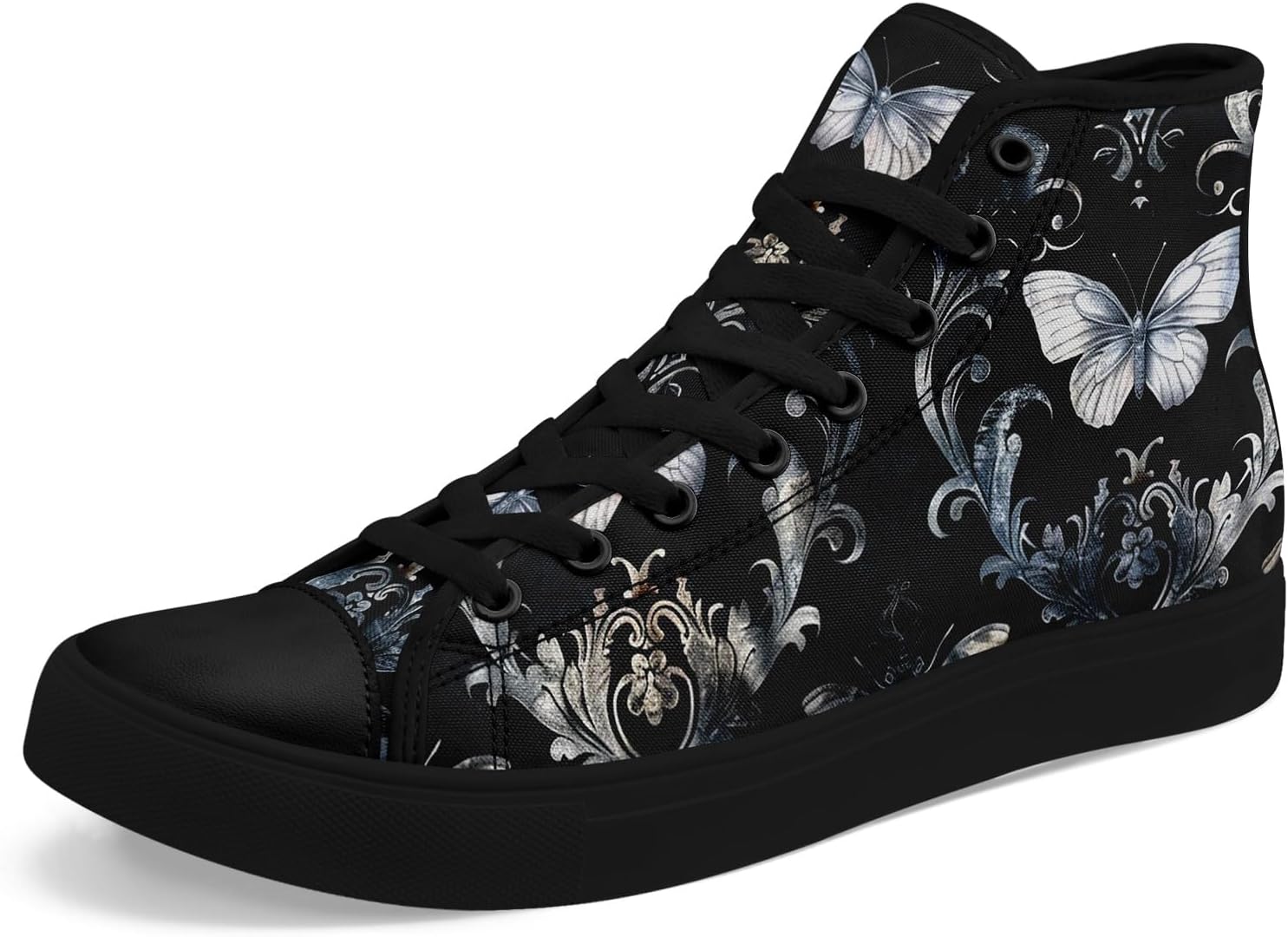 Женские и мужские винтажные высокие кеды с цветочным принтом на тканевой основе, темный стиль, коттеджкор, шнуровка, повседневная обувь, модные кроссовки для уличного стиля Coolcustomize, черный
Женские и мужские винтажные высокие кеды с цветочным принтом на тканевой основе, темный стиль, коттеджкор, шнуровка, повседневная обувь, модные кроссовки для уличного стиля Coolcustomize, черный