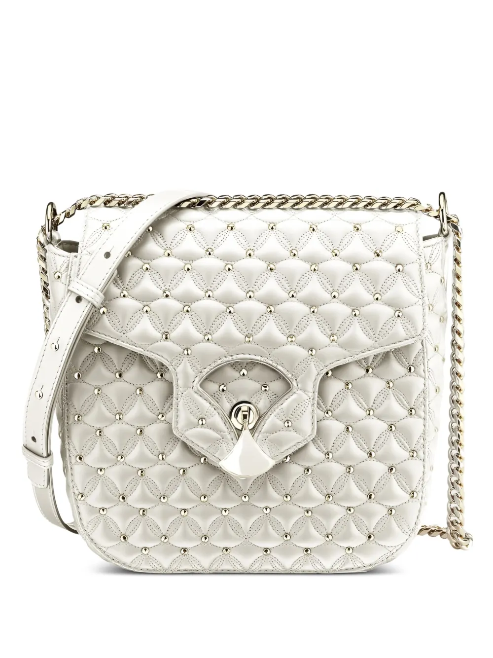 Кожаная сумка через плечо Bvlgari, белый
Кожаная сумка через плечо Bvlgari, белый