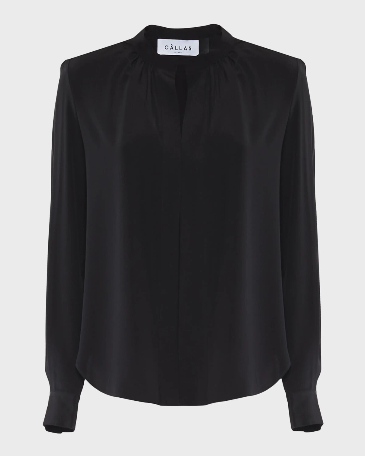 Хлопковая блузка Olympia со сборками и длинными рукавами Callas Milano, черный
Хлопковая блузка Olympia со сборками и длинными рукавами Callas Milano, черный