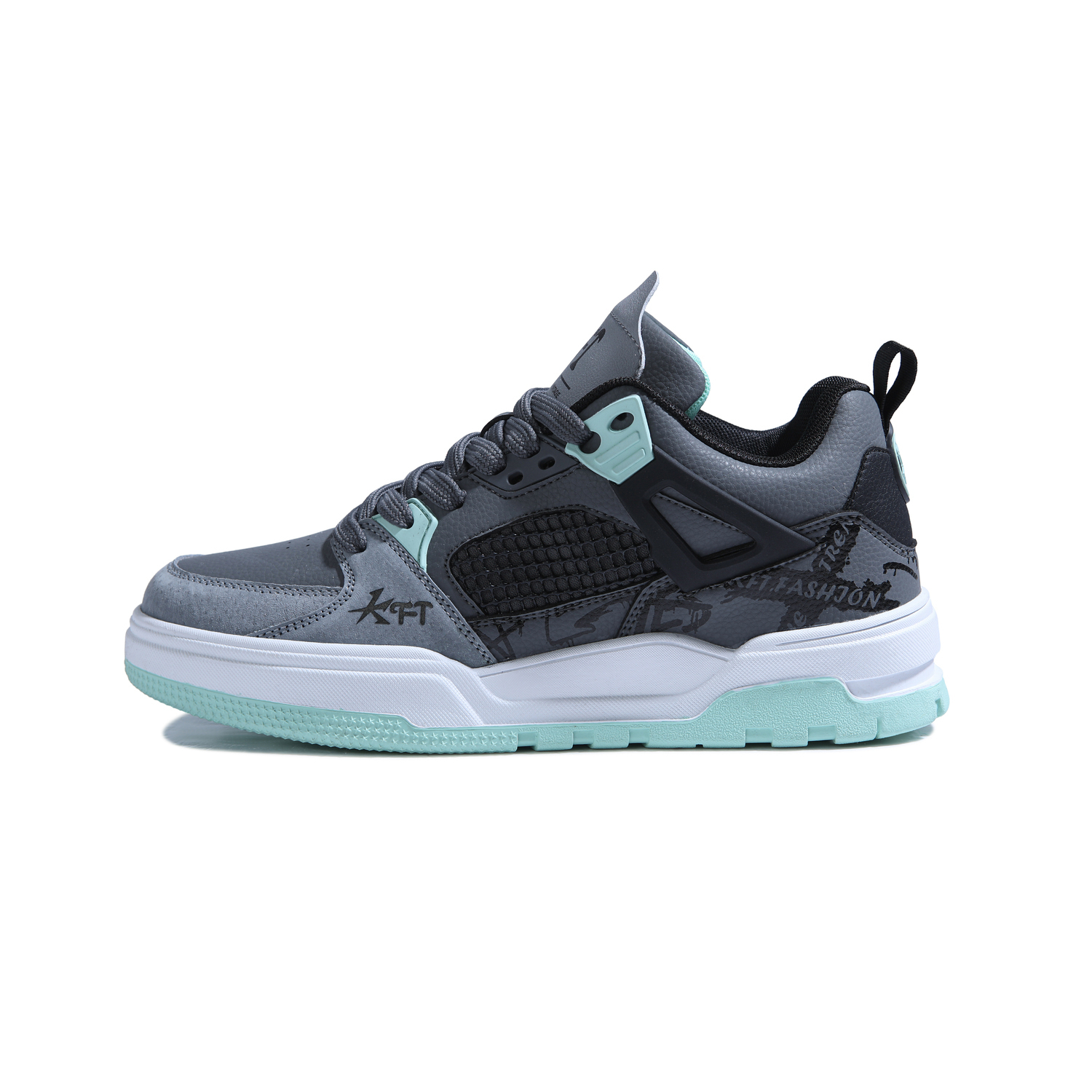 KFT Антискользящие и износостойкие скейтерские кеды на платформе унисекс Mica - темно-серые, цвет Dark Gray
KFT Антискользящие и износостойкие скейтерские кеды на платформе унисекс Mica - темно-серые, цвет Dark Gray