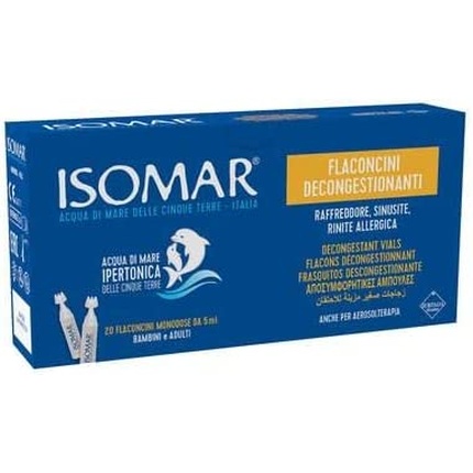 Isomar Назальный сосудосуживающий гипертонический раствор 20 флаконов x5 мл Isomar
Isomar Назальный сосудосуживающий гипертонический раствор 20 флаконов x5 мл Isomar
