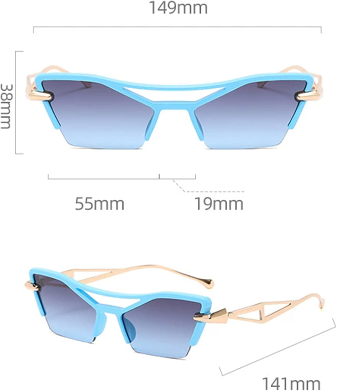 Солнцезащитные очки bullabulling с двойной перемычкой, геометрической полуободковой оправой, стильными металлическими дужками и градиентными линзами, защита от ультрафиолета UV400, C6
Солнцезащитные очки bullabulling с двойной перемычкой, геометрической полуободковой оправой, стильными металлическими дужками и градиентными линзами, защита от ультрафиолета UV400, C6