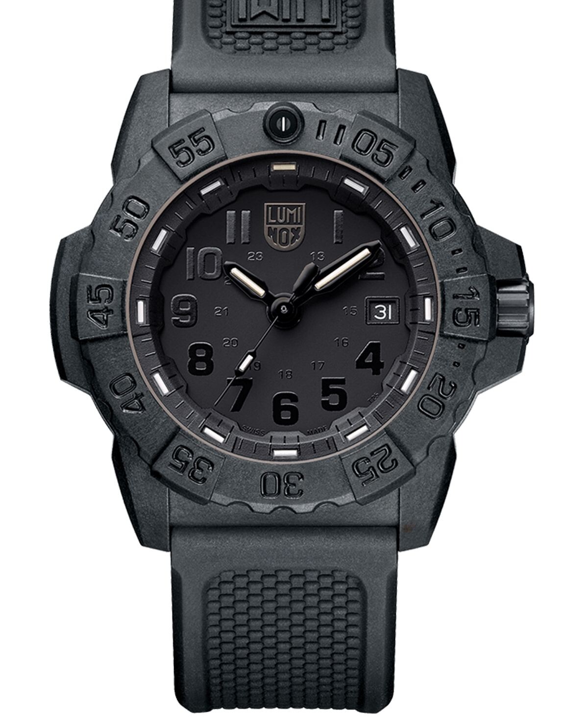 Мужские часы Swiss Navy Seal Military Dive с черным каучуковым ремешком, 45 мм Luminox
Мужские часы Swiss Navy Seal Military Dive с черным каучуковым ремешком, 45 мм Luminox