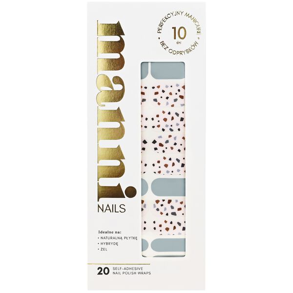 Самоклеящийся лак для ногтей терраццо, 20 шт./1 упаковка. Manni Nails
Самоклеящийся лак для ногтей терраццо, 20 шт./1 упаковка. Manni Nails