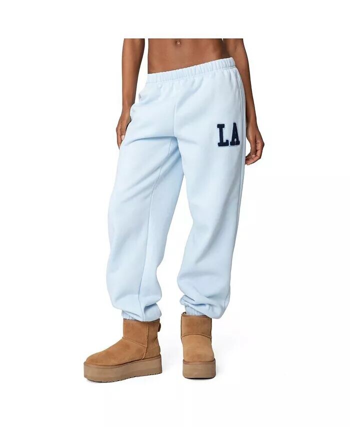 Женские спортивные штаны La Love свободного покроя Edikted, синий
Женские спортивные штаны La Love свободного покроя Edikted, синий