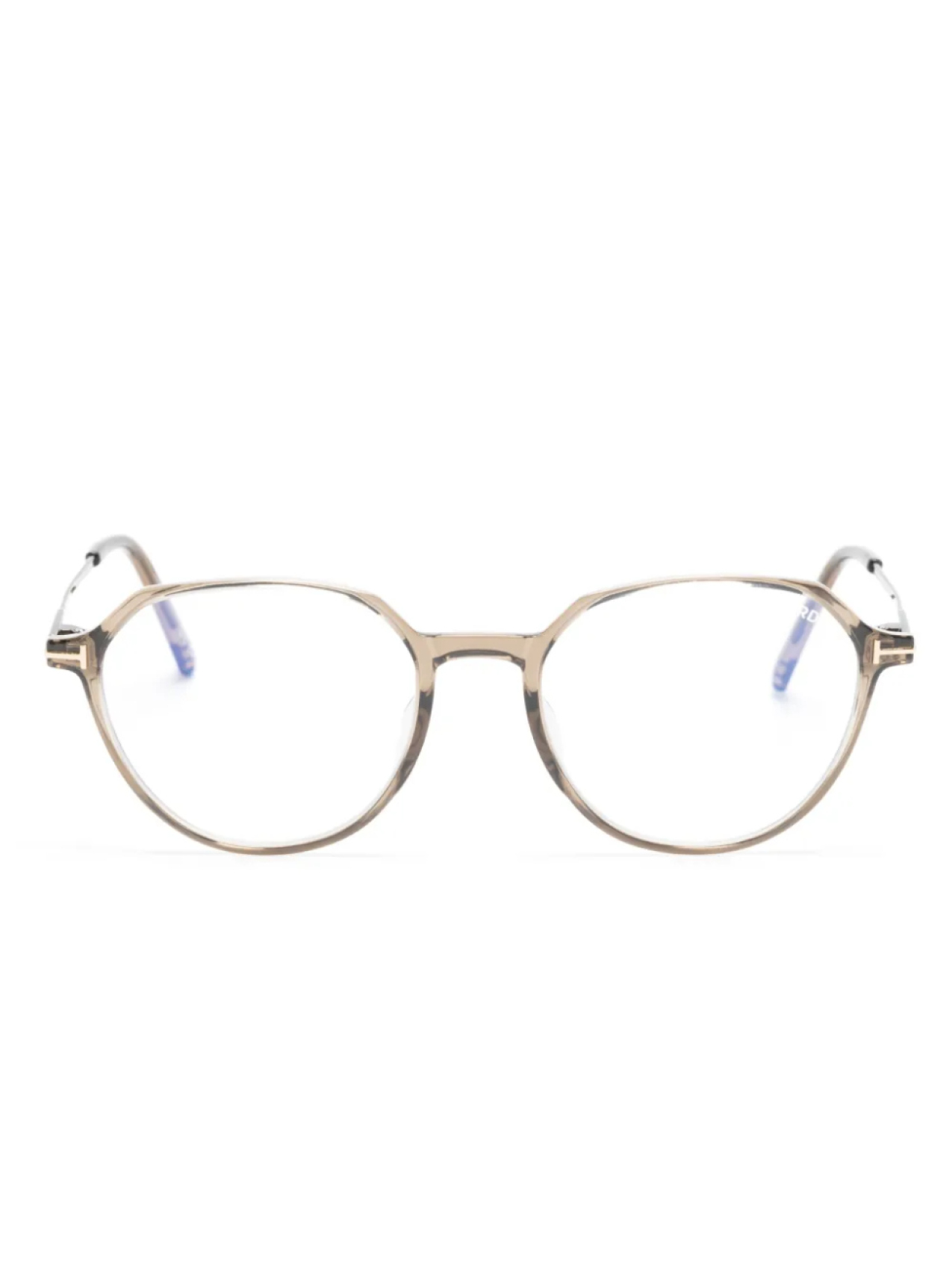 TOM FORD Eyewear очки в круглой оправе с логотипом, коричневый
TOM FORD Eyewear очки в круглой оправе с логотипом, коричневый