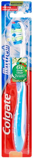 Зубная щетка Colgate Max Fresh среднего размера
Зубная щетка Colgate Max Fresh среднего размера