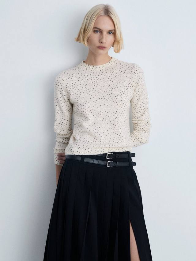 Джемпер с точечным принтом pequita Mango, светло-бежевый
Джемпер с точечным принтом pequita Mango, светло-бежевый