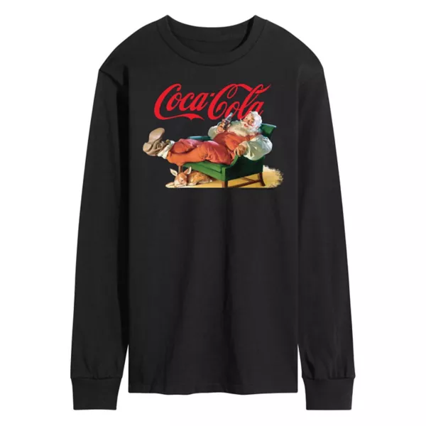 Мужская футболка с длинным рукавом Coca-Cola и принтом Санта-Клауса Licensed Character, черный
Мужская футболка с длинным рукавом Coca-Cola и принтом Санта-Клауса Licensed Character, черный