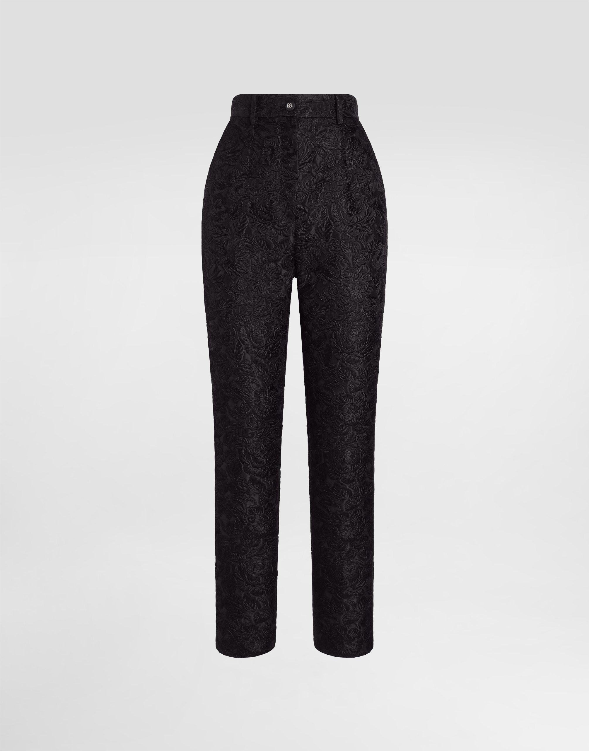 Брюки из стеганого жаккарда с цветочным узором, выполненные на заказ Dolce & Gabbana, черный
Брюки из стеганого жаккарда с цветочным узором, выполненные на заказ Dolce & Gabbana, черный