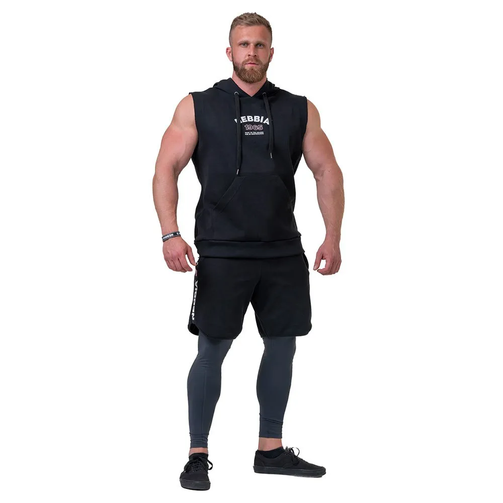 Футболка без рукавов Nebbia Golden Era Hoodie Ragtop 197, черный 
Футболка без рукавов Nebbia Golden Era Hoodie Ragtop 197, черный