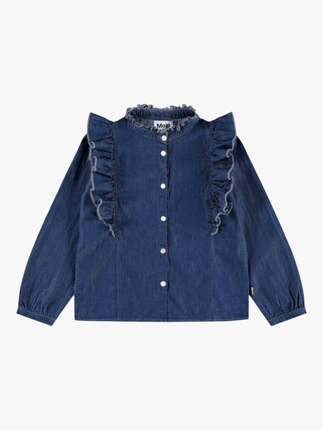 Детская рубашка Raphaella с манжетами и рюшами из денима Molo, Washed Blue
Детская рубашка Raphaella с манжетами и рюшами из денима Molo, Washed Blue