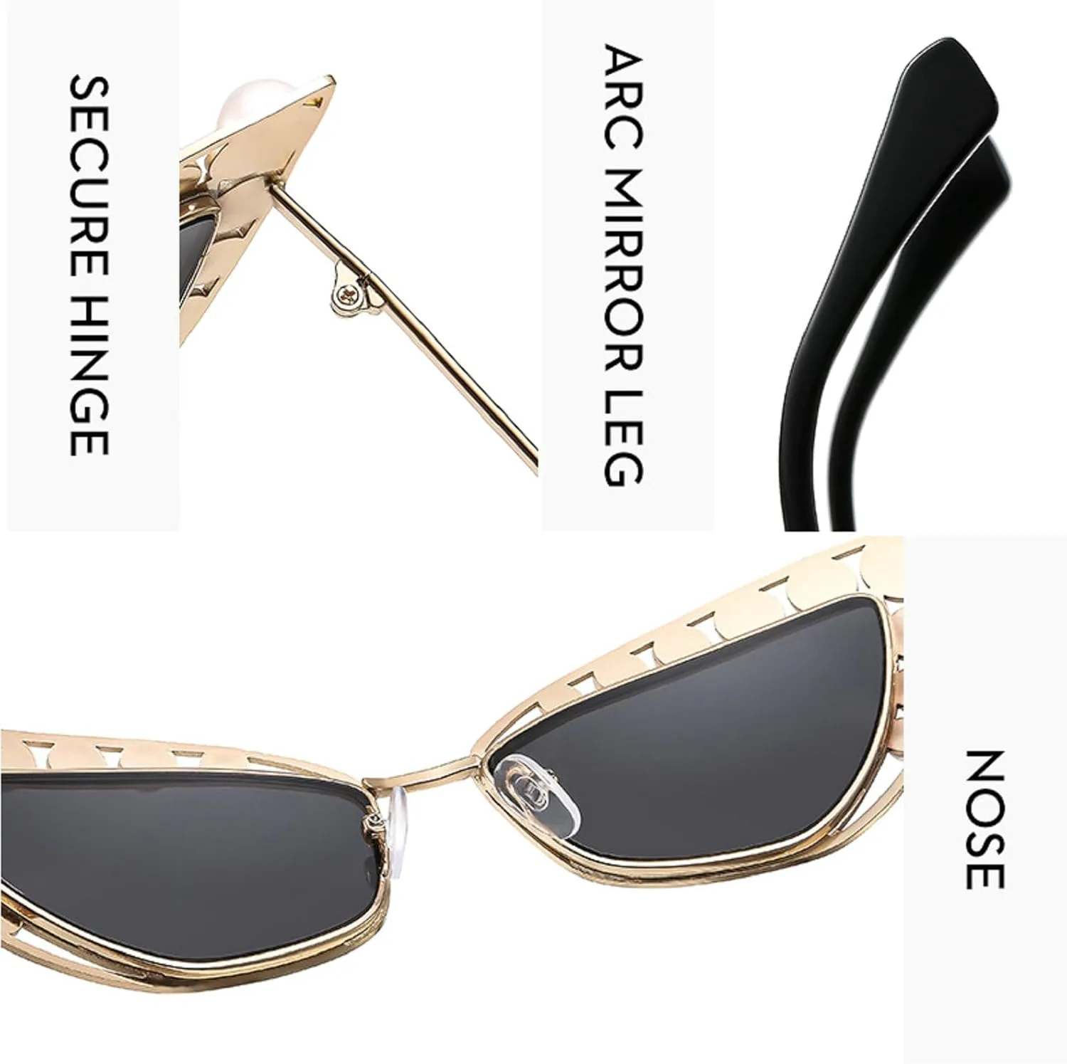 Винтажные солнцезащитные очки «кошачий глаз» с жемчугом для женщин, стильные черные и коричневые оттенки, модные солнцезащитные очки с жемчужным декором mincl, C7
Винтажные солнцезащитные очки «кошачий глаз» с жемчугом для женщин, стильные черные и коричневые оттенки, модные солнцезащитные очки с жемчужным декором mincl, C7