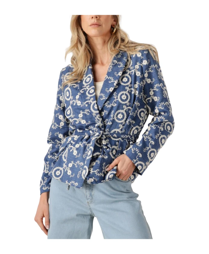 Синий пиджак в стиле кимоно Ydence, синий
Синий пиджак в стиле кимоно Ydence, синий