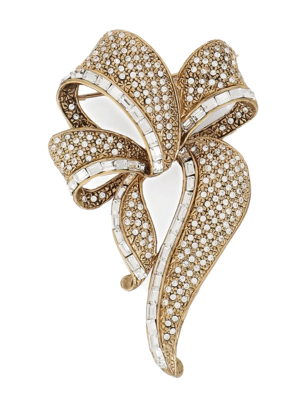 Брошь с кристаллами в форме банта DOLCE & GABBANA, золотой
Брошь с кристаллами в форме банта DOLCE & GABBANA, золотой