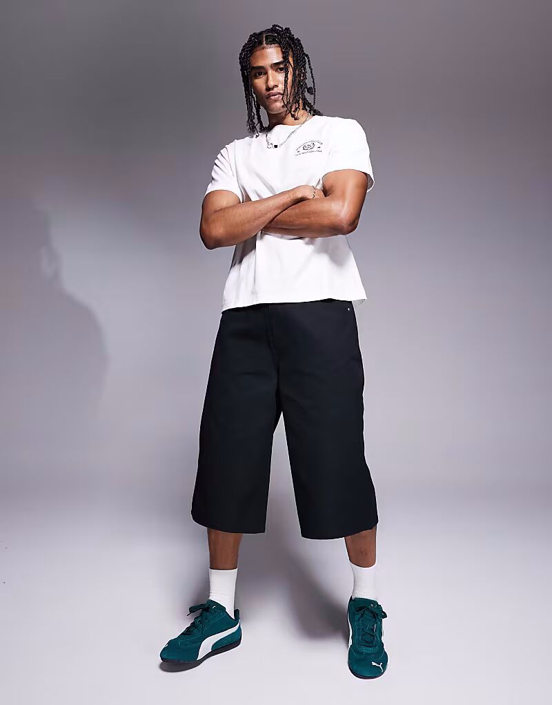 Удлиненные шорты ASOS DESIGN черного цвета
Удлиненные шорты ASOS DESIGN черного цвета