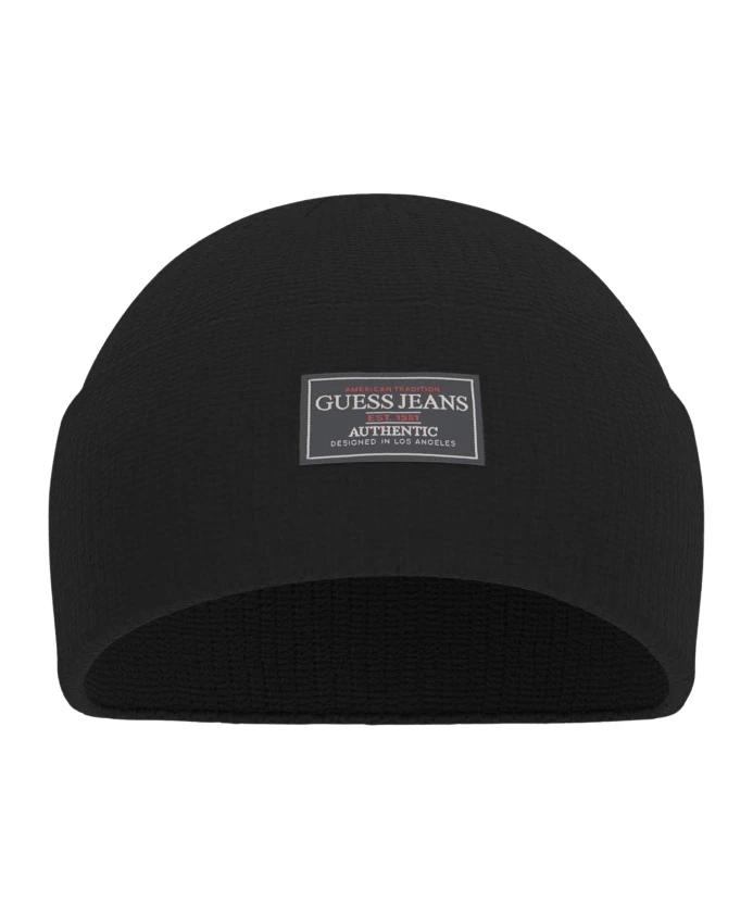 Черная шапка-бини с нашивкой Guess, черный
Черная шапка-бини с нашивкой Guess, черный