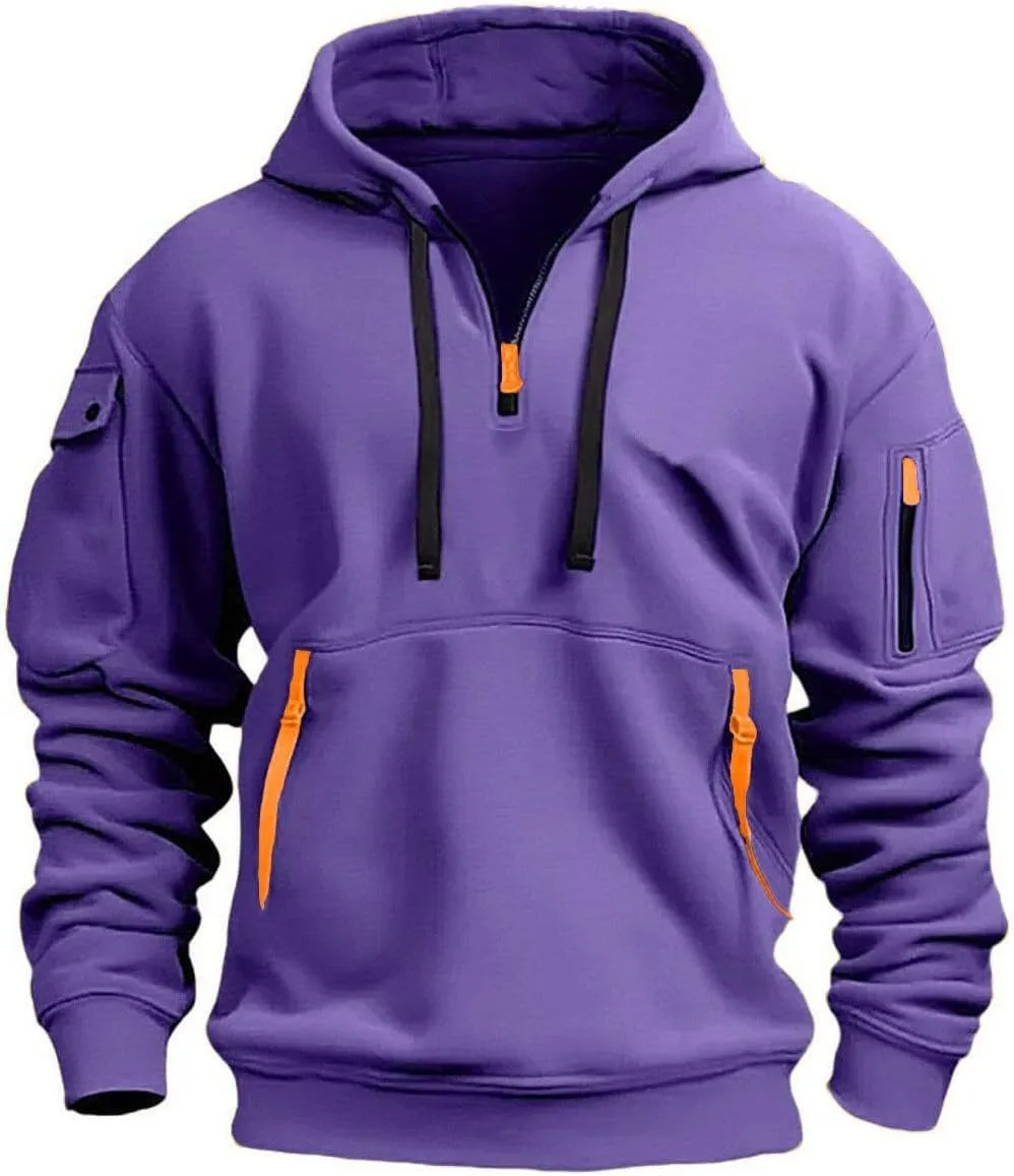 Мужской тактический карго худи с четвертью молнией
Мужской тактический карго худи с четвертью молнией