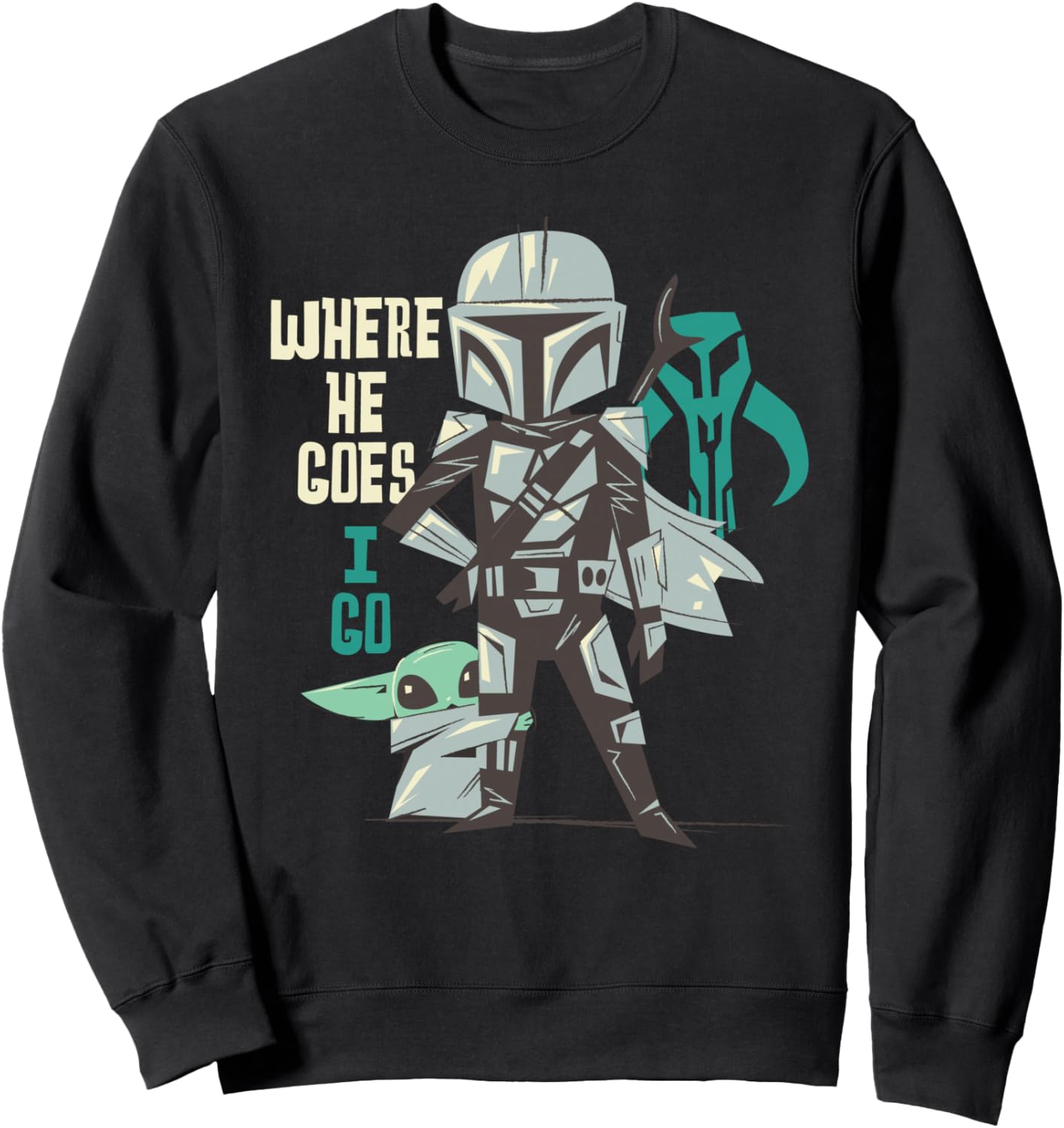 Толстовка Star Wars Mandalorian & Gogoo Where He Go Go, I Go, черный
Толстовка Star Wars Mandalorian & Gogoo Where He Go Go, I Go, черный