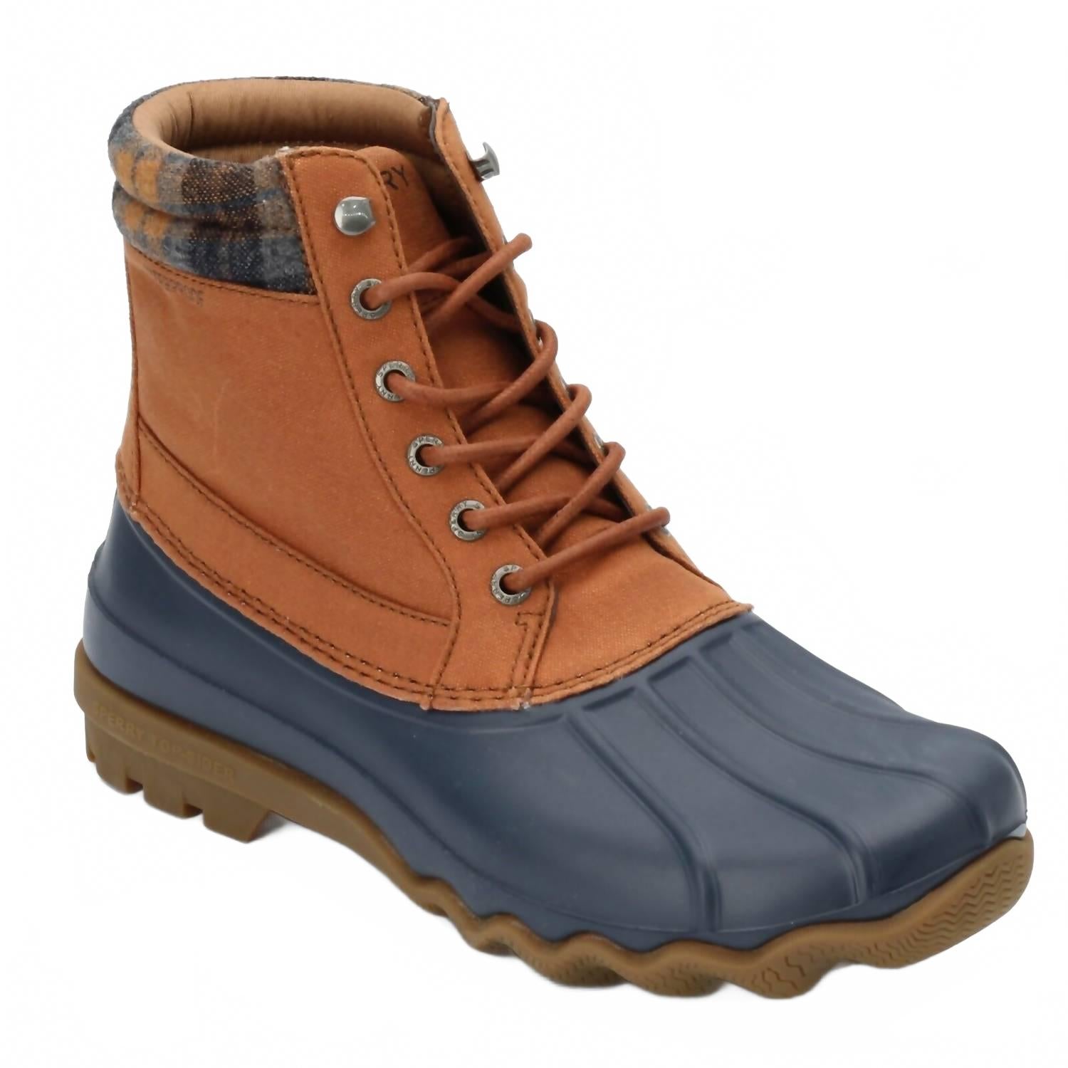 Sperry Мужские водонепроницаемые резиновые сапоги Brewster с клетчатым воротником, разноцветные
Sperry Мужские водонепроницаемые резиновые сапоги Brewster с клетчатым воротником, разноцветные