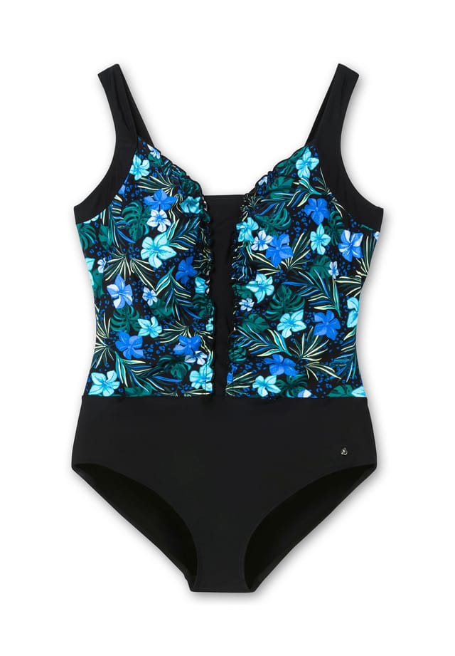 Купальник с цветочным принтом сильной моделирующей отделкой. Sheego, черный
Купальник с цветочным принтом сильной моделирующей отделкой. Sheego, черный