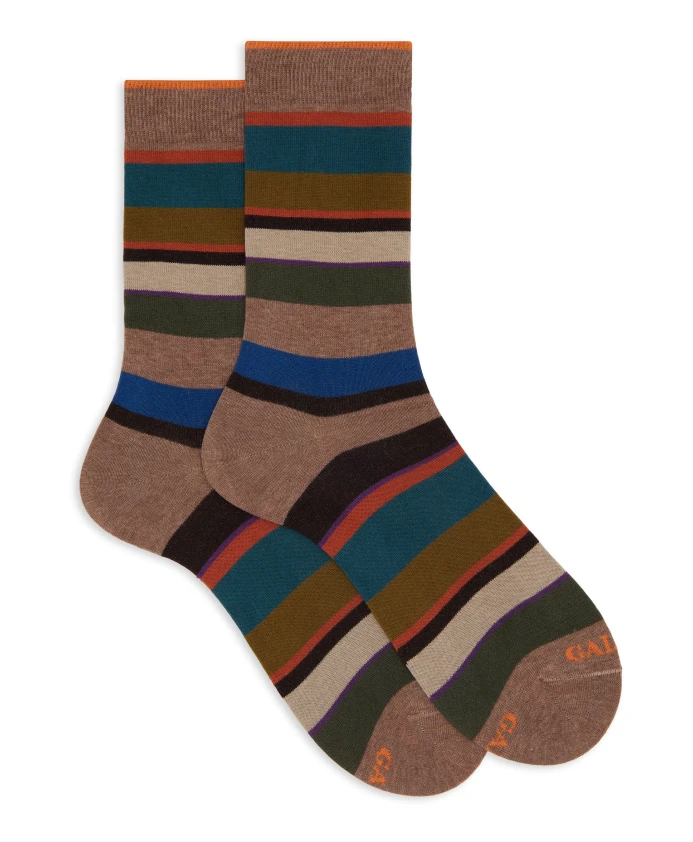 Короткие хлопчатобумажные носки в полоску Gallo, мультиколор
Короткие хлопчатобумажные носки в полоску Gallo, мультиколор