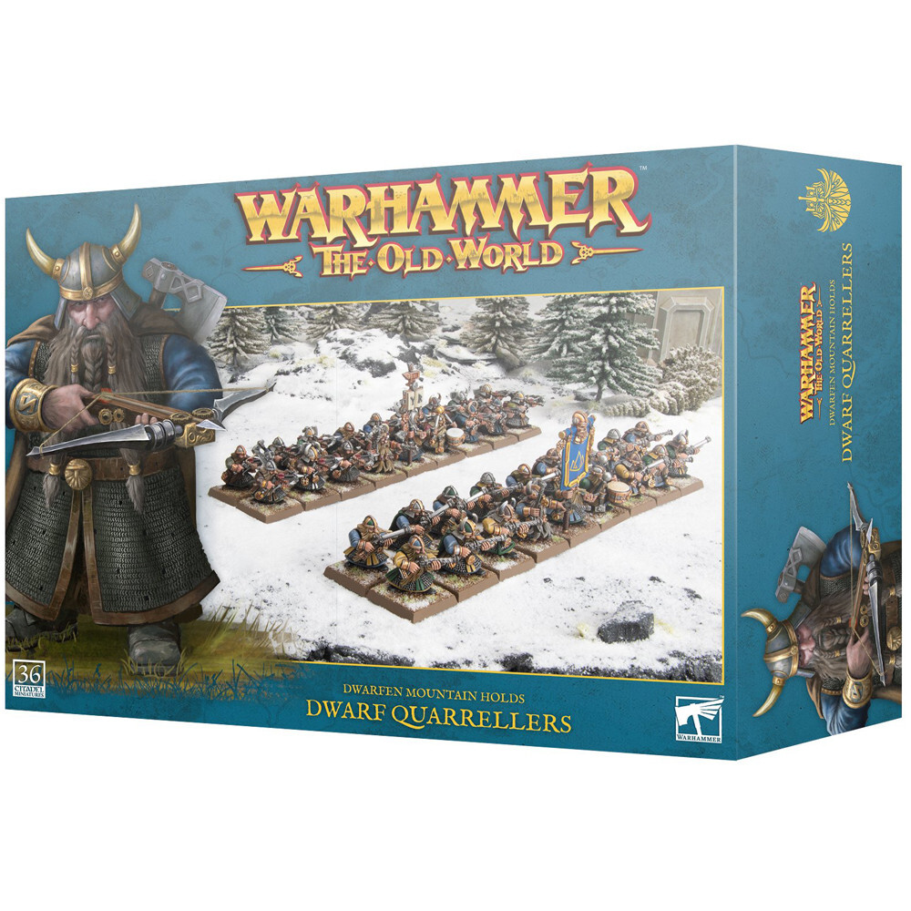 Миниатюра Games Workshop Warhammer The Old World: Dwarfen Mountain Holds - Dwarf Quarrellers
Миниатюра Games Workshop Warhammer The Old World: Dwarfen Mountain Holds - Dwarf Quarrellers