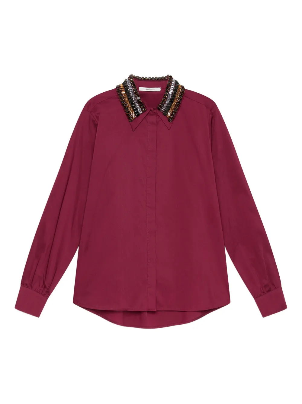 Рубашка с декорированным воротником Maliparmi, красный
Рубашка с декорированным воротником Maliparmi, красный