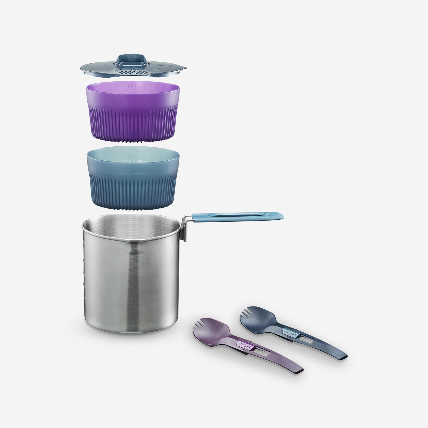 Походный кухонный набор из нержавеющей стали - на 2 персоны - MT500 Forclaz
Походный кухонный набор из нержавеющей стали - на 2 персоны - MT500 Forclaz