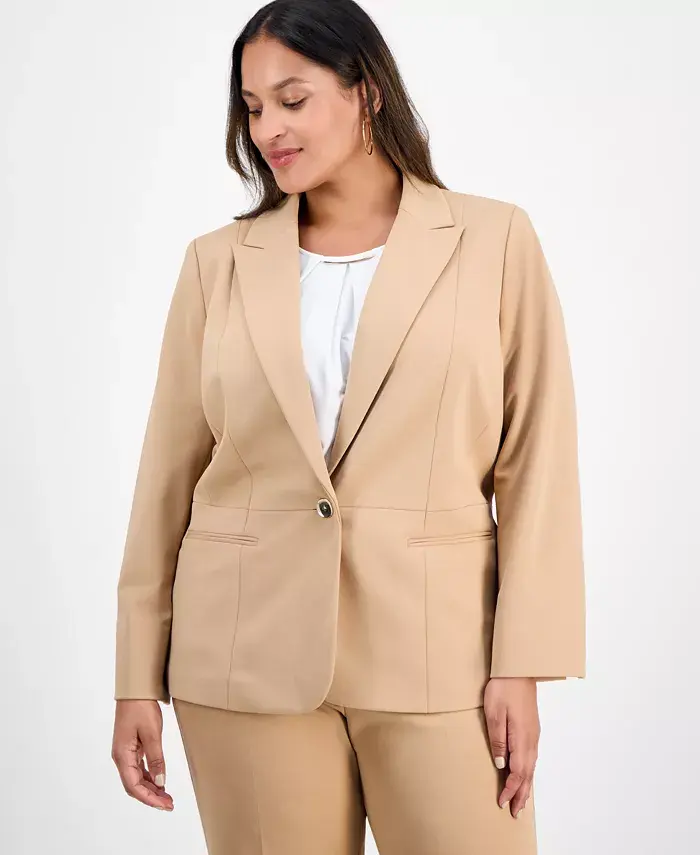 Блейзер больших размеров на одной пуговице Kasper, коричневый/бежевый
Блейзер больших размеров на одной пуговице Kasper, коричневый/бежевый