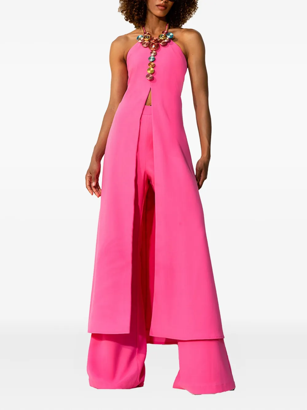 Платье миди с халтер-воротом и разрезом спереди TWINSET, розовый
Платье миди с халтер-воротом и разрезом спереди TWINSET, розовый