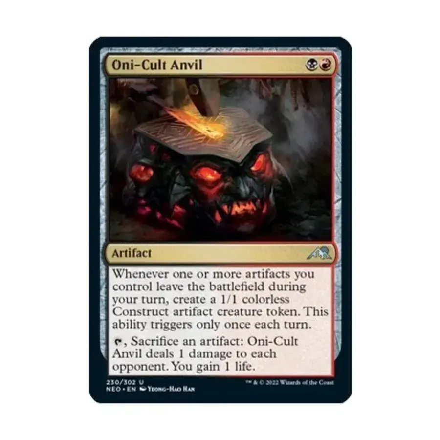 CCG Наковальня Они-Культа (U), MTG - Kamigawa : Neon Dynasty
CCG Наковальня Они-Культа (U), MTG - Kamigawa : Neon Dynasty