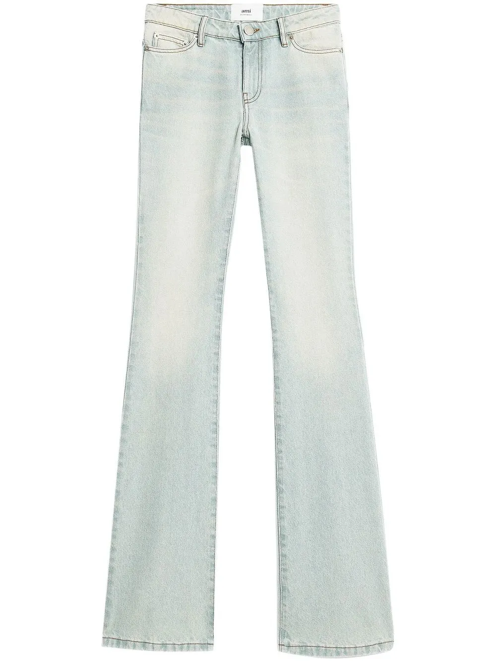 Джинсы bootcut с заниженной талией AMI Paris, синий
Джинсы bootcut с заниженной талией AMI Paris, синий