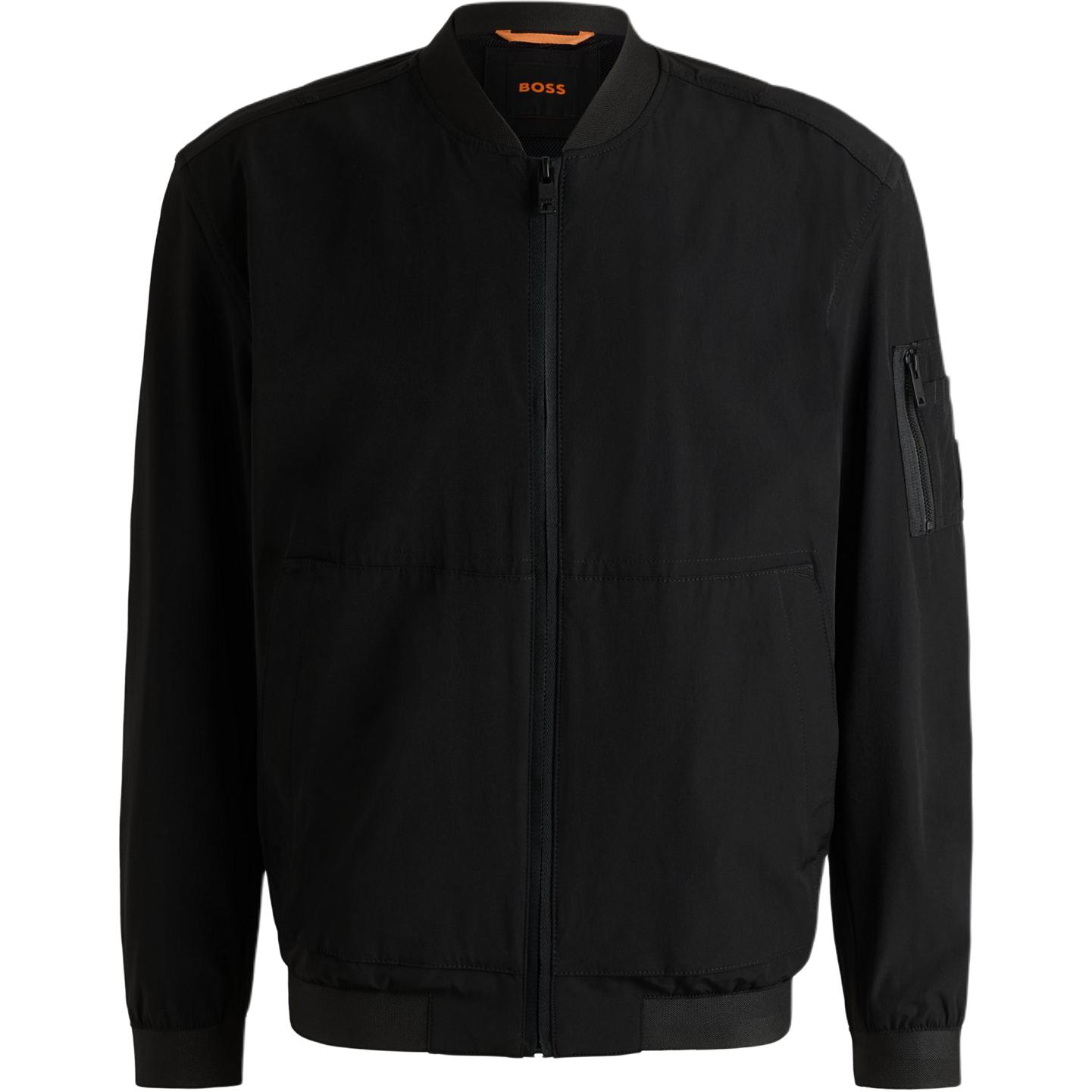 Бомбер с застежкой-молнией Hugo Boss, черный
Бомбер с застежкой-молнией Hugo Boss, черный