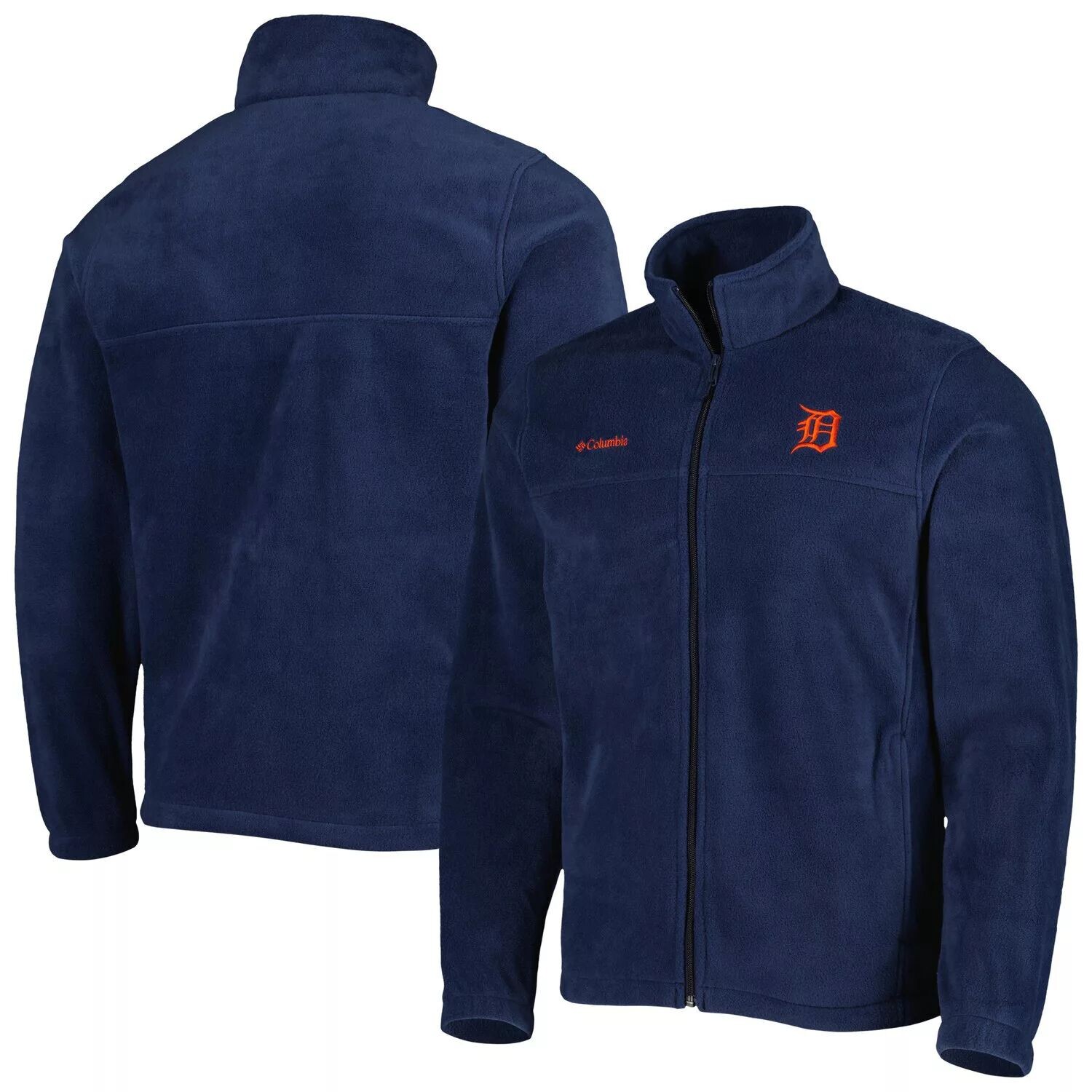 Мужская куртка Columbia Navy Detroit Tigers Steens Mountain с молнией во всю длину
Мужская куртка Columbia Navy Detroit Tigers Steens Mountain с молнией во всю длину