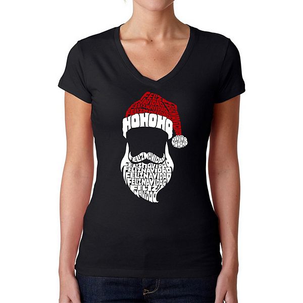 Футболка с V-вырезом Feliz Navidad Santa Claus La Pop Art
Футболка с V-вырезом Feliz Navidad Santa Claus La Pop Art