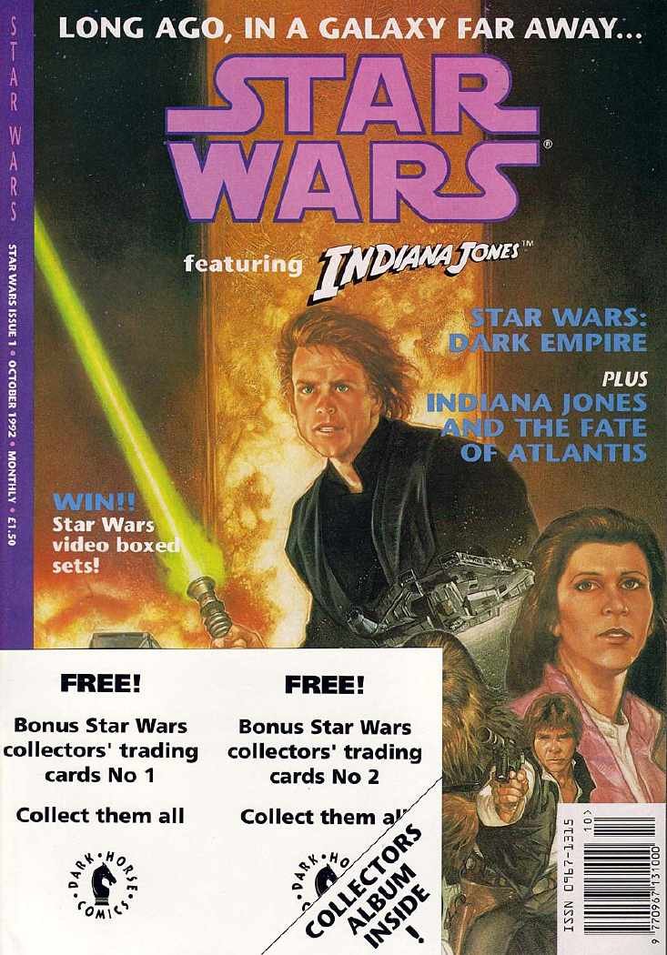 STAR WARS featuring INDIANA JONES #1: The Destiny Of A Jedi (October, 1992 - British Edition) (Dark Horse)
STAR WARS featuring INDIANA JONES #1: The Destiny Of A Jedi (October, 1992 - British Edition) (Dark Horse)