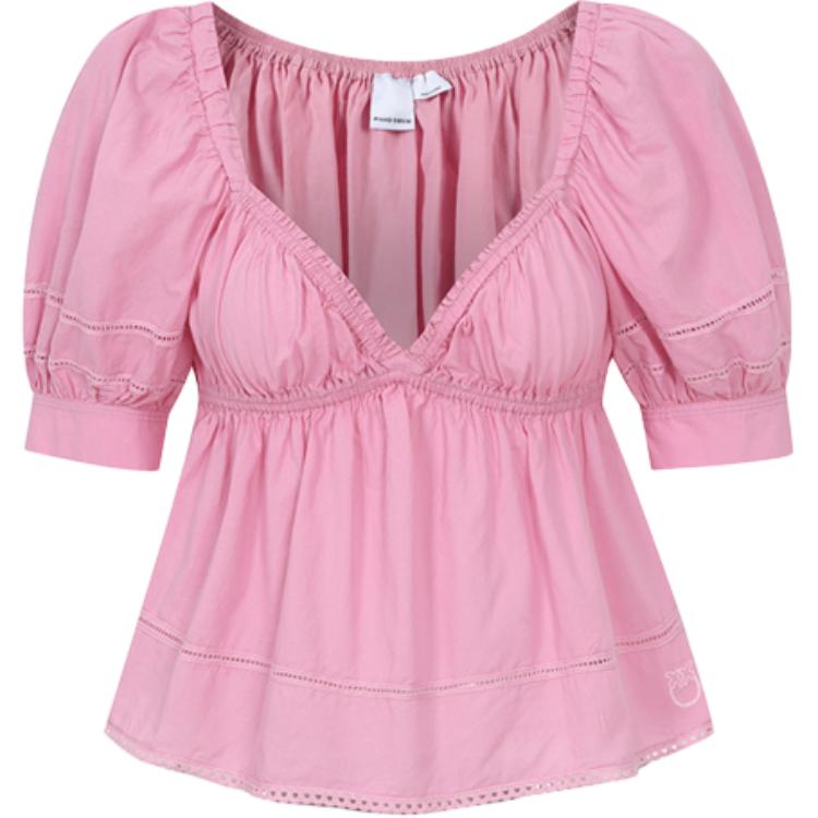 Топ с буфами и люверсами PINKO, розовый
Топ с буфами и люверсами PINKO, розовый