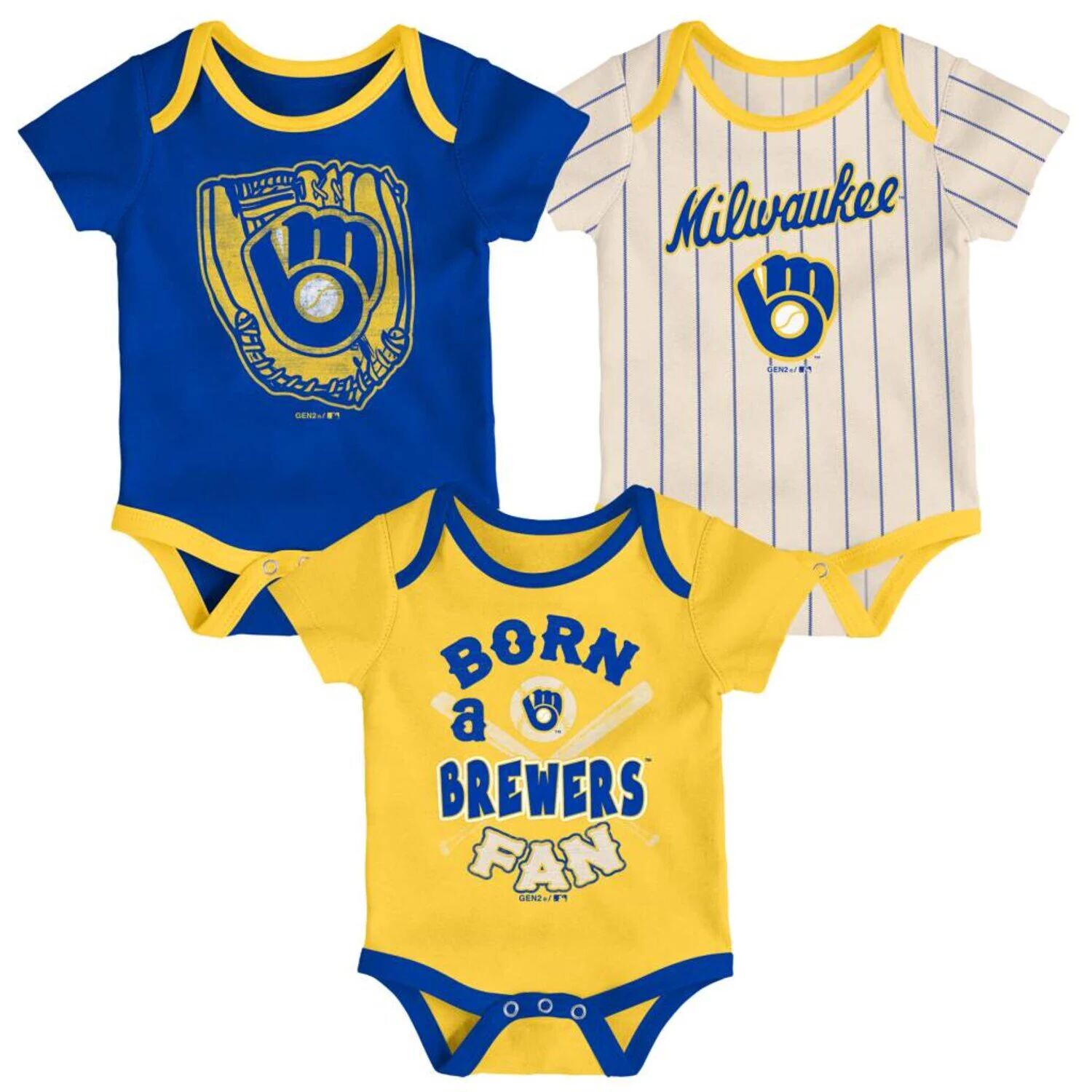 Комплект из трех боди Number One Royal/Золотой/Кремовый для новорожденных Milwaukee Brewers Outerstuff, Бежевый, Комплект из трех боди Number One Royal/Золотой/Кремовый для новорожденных Milwaukee Brewers Outerstuff
Комплект из трех боди Number One Royal/Золотой/Кремовый для новорожденных Milwaukee Brewers Outerstuff, Бежевый, Комплект из трех боди Number One Royal/Золотой/Кремовый для новорожденных Milwaukee Brewers Outerstuff