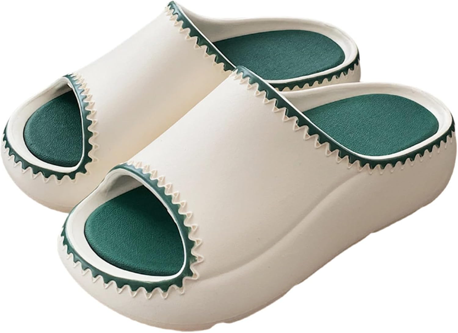 Сланцы HORMAUWORD Cloud для женщин и мужчин, нескользящие мягкие восстановительные сланцы, толстая подошва, открытый носок, мужские сланцы-подушки, шлепанцы для душа/ванной/пляжа, белый/зеленый
Сланцы HORMAUWORD Cloud для женщин и мужчин, нескользящие мягкие восстановительные сланцы, толстая подошва, открытый носок, мужские сланцы-подушки, шлепанцы для душа/ванной/пляжа, белый/зеленый