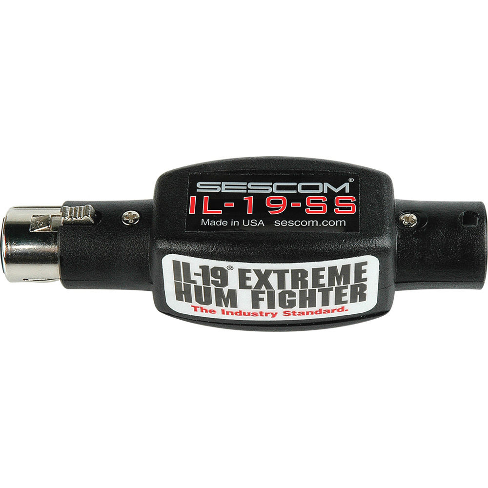 Sescom IL-19-SS In-Line Professional Audio Hum IL-19-SS
Sescom IL-19-SS In-Line Professional Audio Hum IL-19-SS