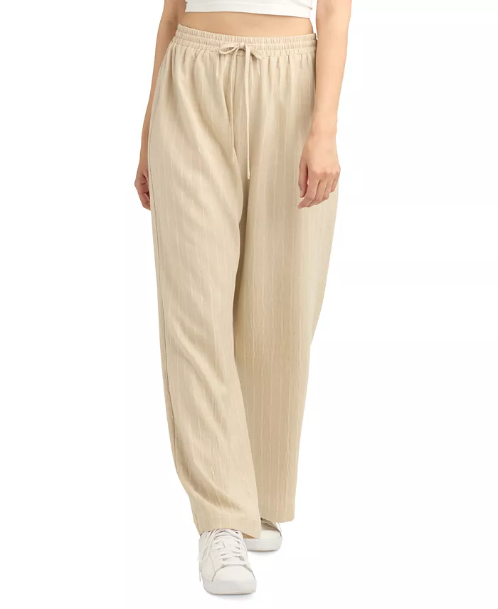 Широкие брюки с завязками на талии и полосками для подростков BCX, коричневый/бежевый
Широкие брюки с завязками на талии и полосками для подростков BCX, коричневый/бежевый